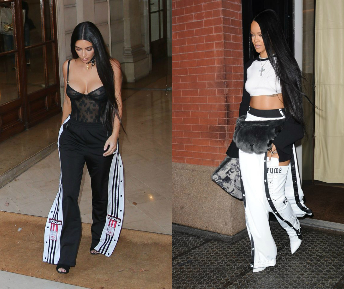 kimk-rihanna-track-pants